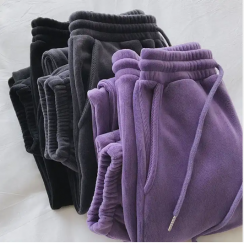 Winter Women Warm Fleece Pants 6PCS