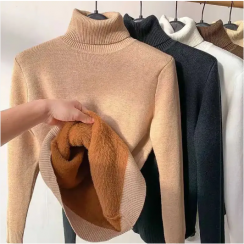 Winter Turtleneck Basic Knitwear 5PCS